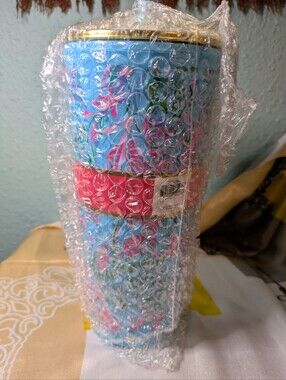 NWT Lilly Pulitzer Best Fishes 24oz Insulated Tumbler
